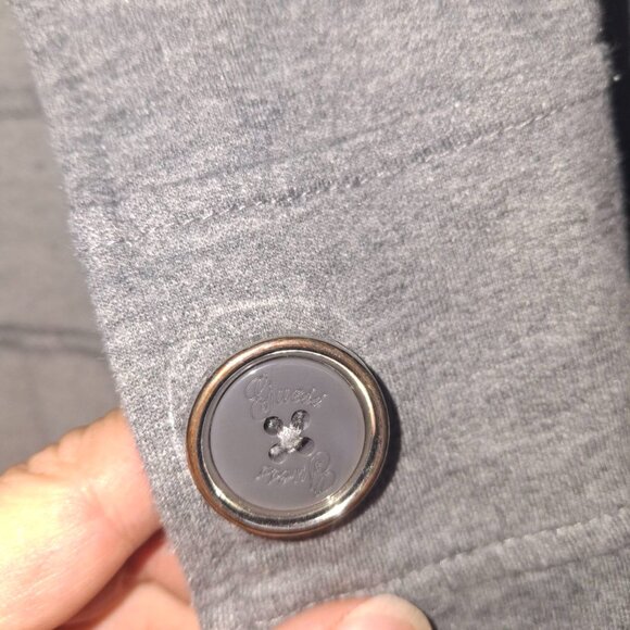 Guess Women's Button Down Jacket - Gray - Size M - Picture 7 of 8